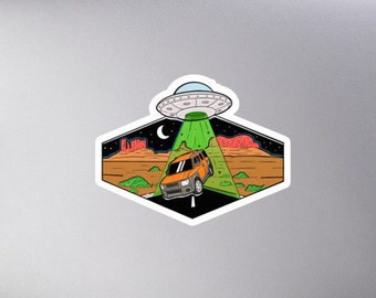 Honda Element Multiple Color UFO Alien Abduction Bubble-free sticker