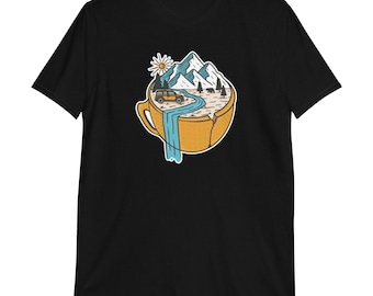 Honda Element Camp Site On Cracked and Leaking Cup Short-Sleeve Unisex T-Shirt