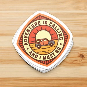 Honda Element Adventure is Calling and I Must Go Tangerine Orange Paint Vinyl Sticker