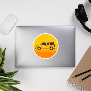 Honda Element Retro Gradient Circle Sticker