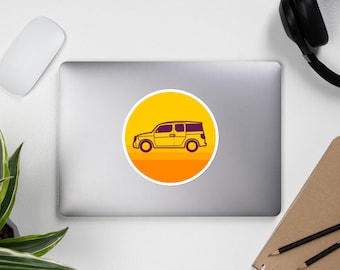 Honda Element Retro Gradient Kreis Aufkleber