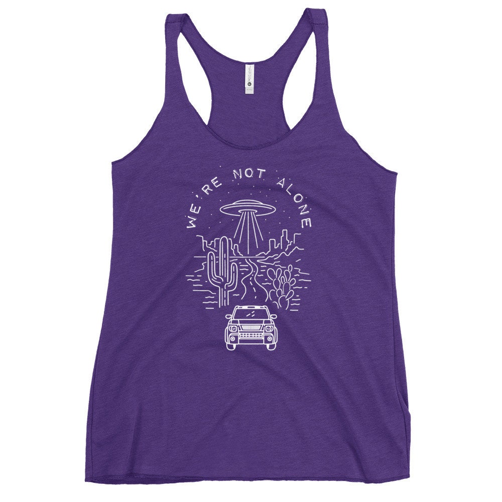 Honda Element We're Not Alone Alien UFO Women's Racerback Tank