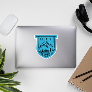 Honda Element Camping Badge Blue Background Vinyl Sticker