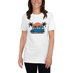 Summertime Honda Element Palm Trees Short-Sleeve Unisex T-Shirt image 6