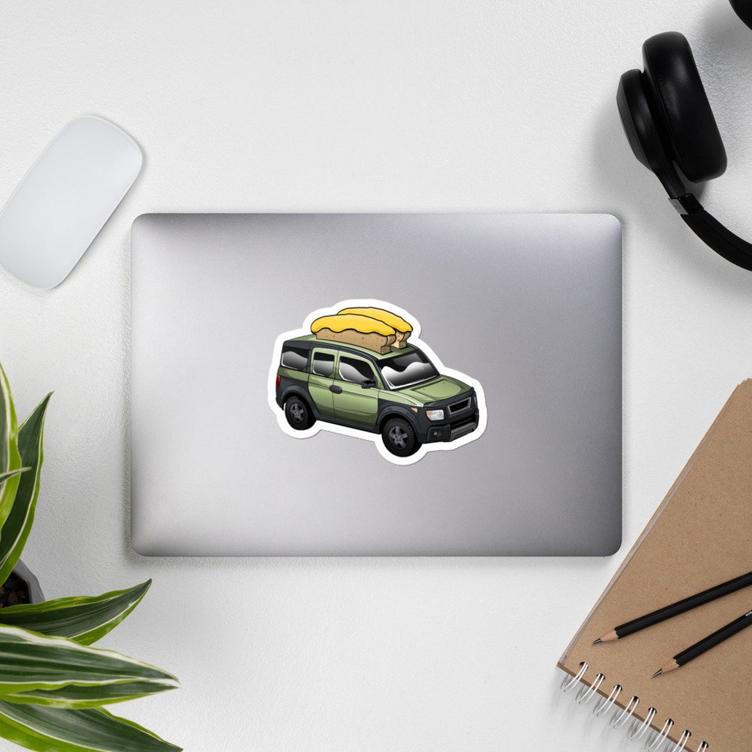 Honda Element Toaster Kiwi Metallic Vinyl Sticker Etsy