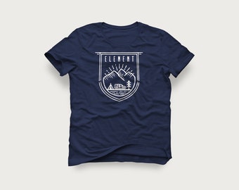 Honda Element Camping Badge Short-Sleeve Unisex T-Shirt