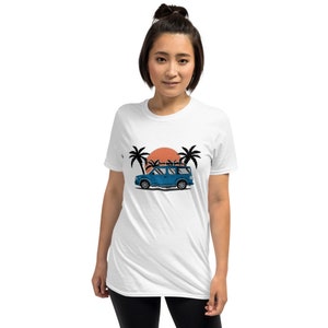 Summertime Honda Element Palm Trees Short-Sleeve Unisex T-Shirt image 9