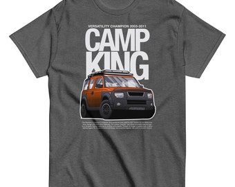 Honda Element Camp King Tshirt - Adventure-Ready Apparel for Honda Enthusiasts