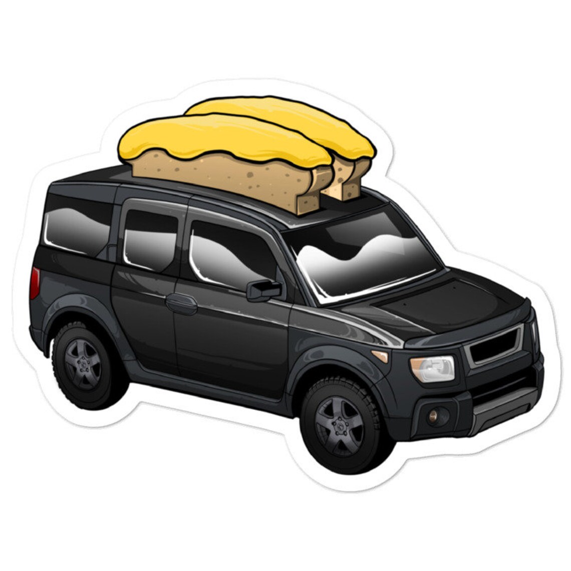 Honda Element Toaster Multiple Colors Vinyl Sticker Etsy