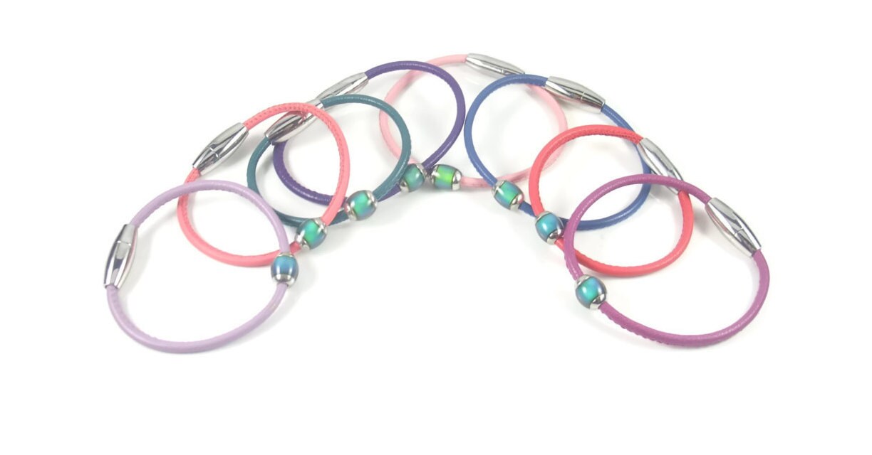 Childrens Mood Bracelet Kids Leather Bracelet Childrens Etsy