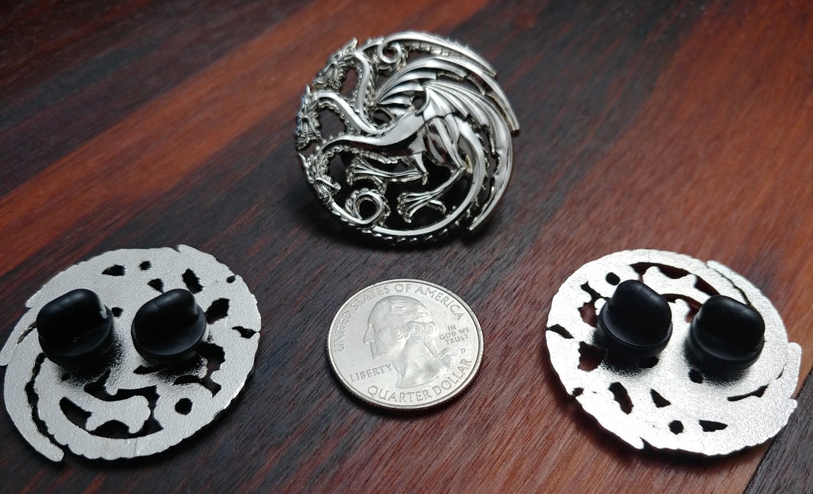 House Targaryen 3D Pin Game of Thrones Etsy
