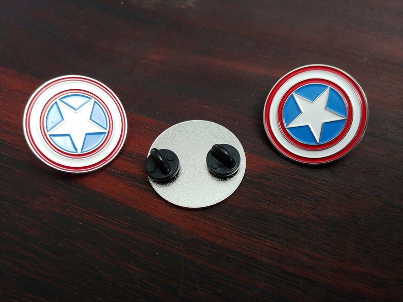 Captain America Emblem Lapel Pin Hat Pin - Etsy