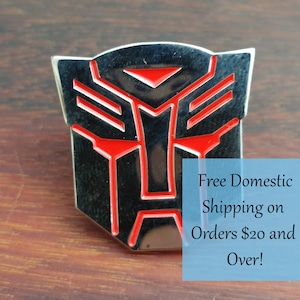 Autobots Emblem Lapel Pin Hat Pin - Red