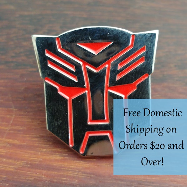 Autobots Emblem Lapel Pin Hat Pin - Red