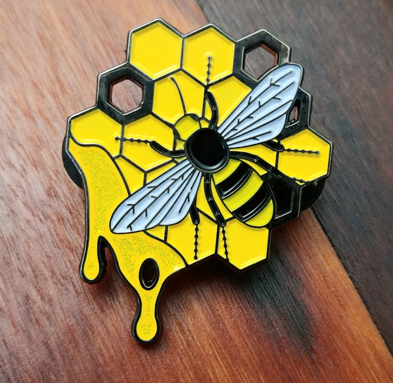 Honey Bee Pin Etsy