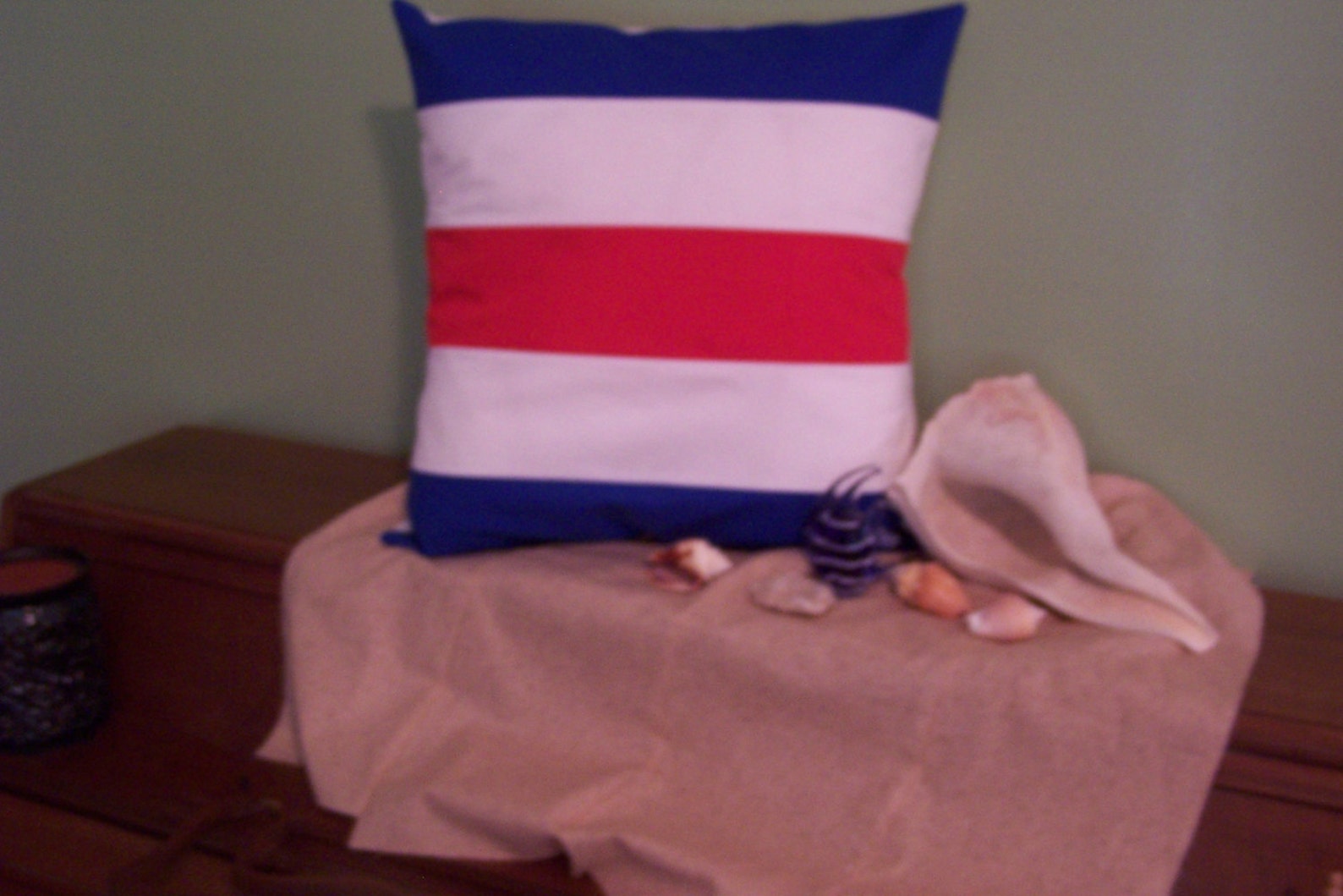 Nautical charlie Flag Pillow Cover,living Room Decor,cottage Decor