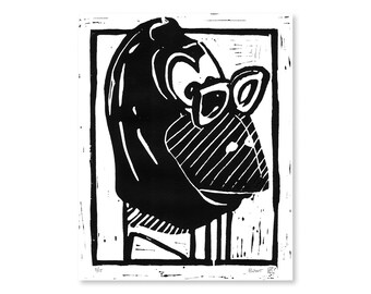 Dispensador PEZ Retrato de Raven de 8" x 10" (edición limitada)