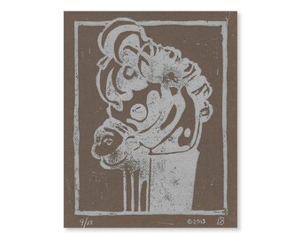 Retrato de Pony-Go-Round (edición limitada) de 8" x 10" (dispensador de PEZ)