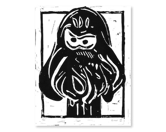 Dispensador PEZ con retrato de pulpo de 8" x 10" (edición limitada)