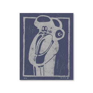 Limited-Run 8" x 10" portret van Mimic the Monkey PEZ-dispenser