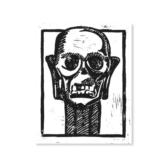 8squats 人物画 大きなサイズ 限定生産 8インチ x 10インチ スカル ポートレート PEZ ディスペンサー