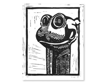 Dispensador de PEZ con silbato de rana de 8" x 10" de edición limitada