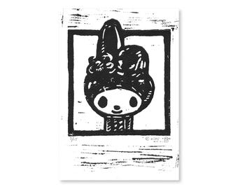 Dispensador de PEZ con retrato de My Melody de 5" x 7" (edición limitada)