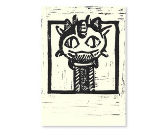 Dispensador de PEZ Pokémon con retrato de Meowth (edición limitada, 5" x 7")