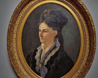 アンティーク 大型 英国 油絵 肖像画 19世紀 貴族 紳士 サイン入り