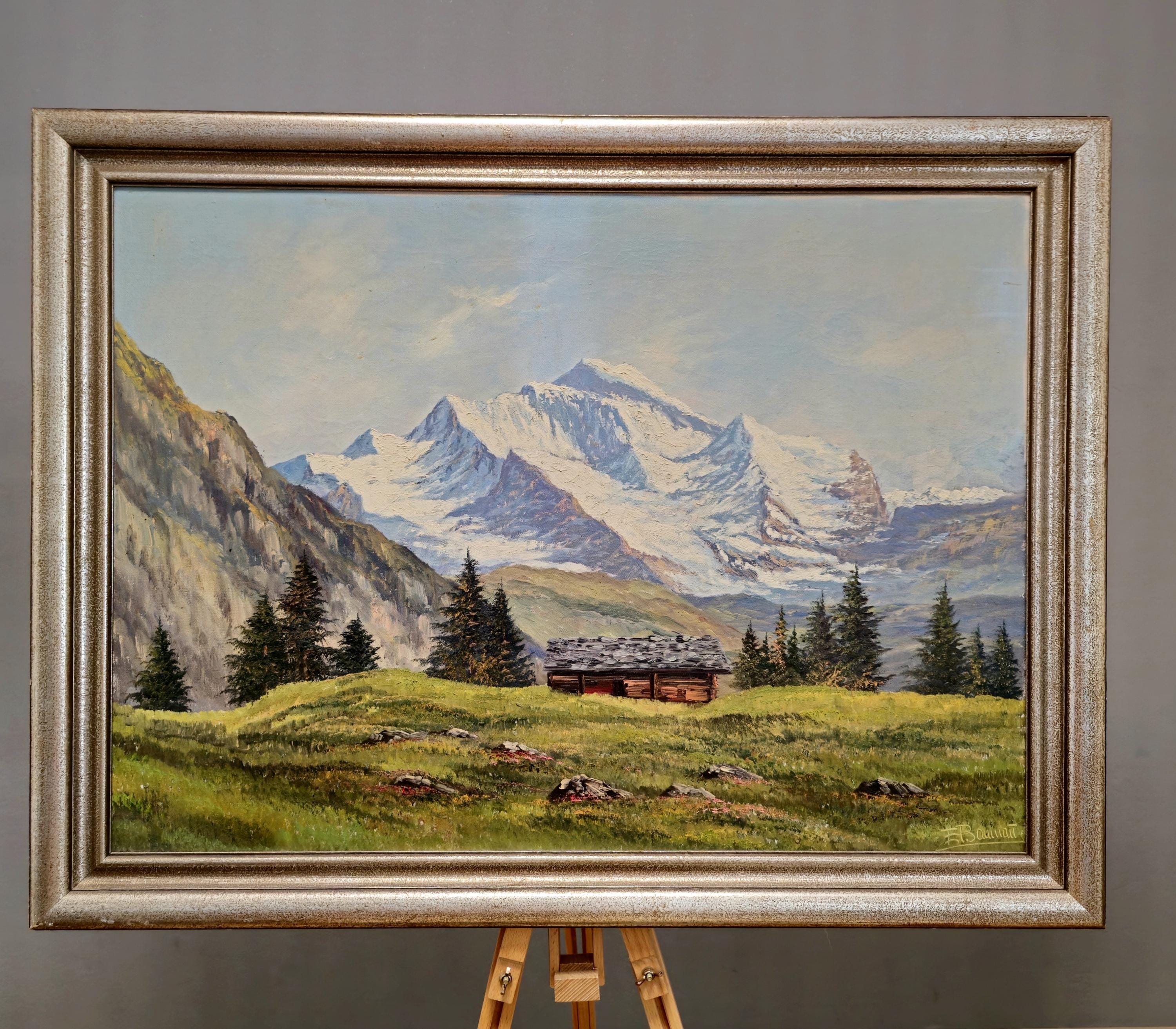 フランスヴィンテージ　油絵 フランス製 額絵 ヴィンテージ調｜インテリア専門店エルジュエル