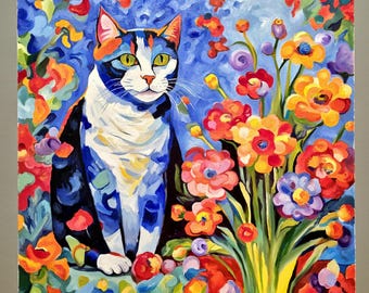 ひまわりを持つシュールな女性の油絵、フランスの肖像画 - Etsy 日本