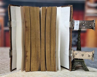 1856年製希少なアンティークオランダ聖書、旧約聖書と新約聖書、革装丁