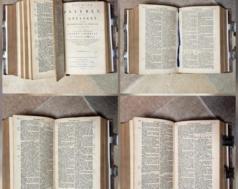 1856年製希少なアンティークオランダ聖書、旧約聖書と新約聖書、革装丁