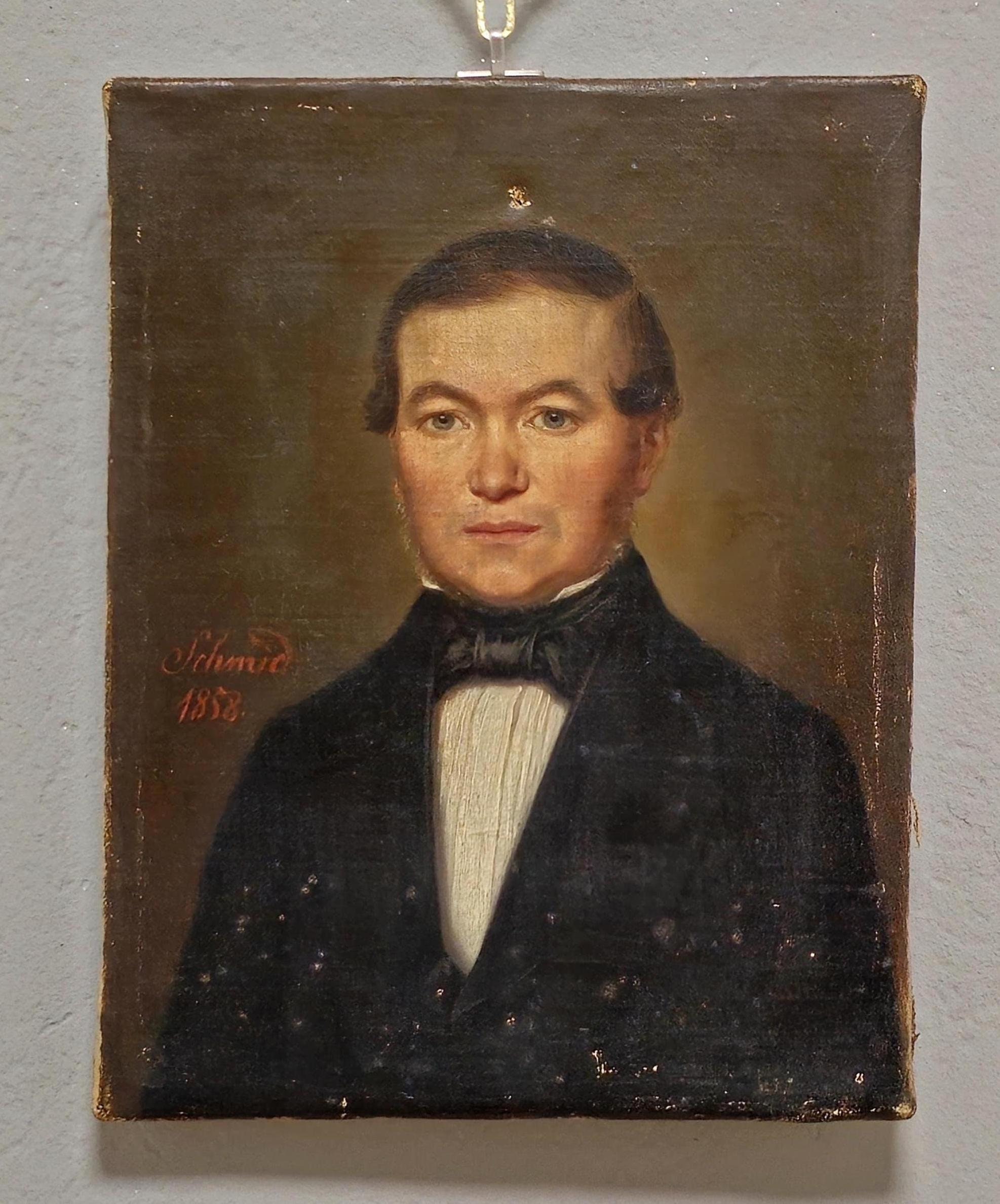 フランスアンティーク油絵肖像画、19世紀ブルジョワ紳士、壁画 - Etsy 日本