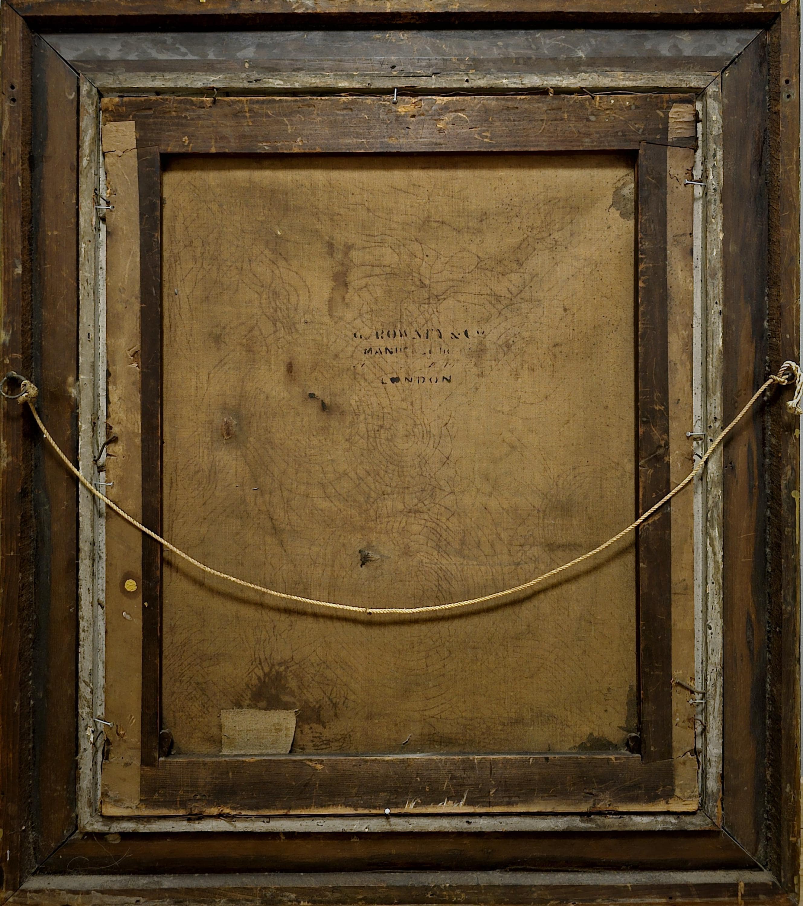 アンティーク 大型 英国 油絵 肖像画 19世紀 貴族 紳士 サイン入り