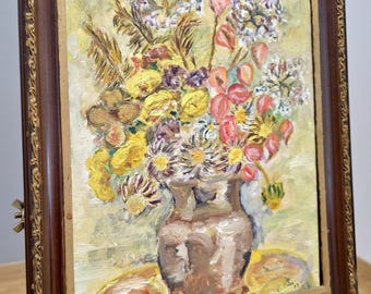 絵画　油絵　花　額縁　クラッシック　アンティーク イタリア製 輸入雑貨 額絵 アートフレーム バラ 花 クラシック ローズ
