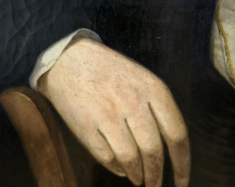 19世紀の英国貴族の紳士を描いたアンティークの大型油絵肖像画。署名