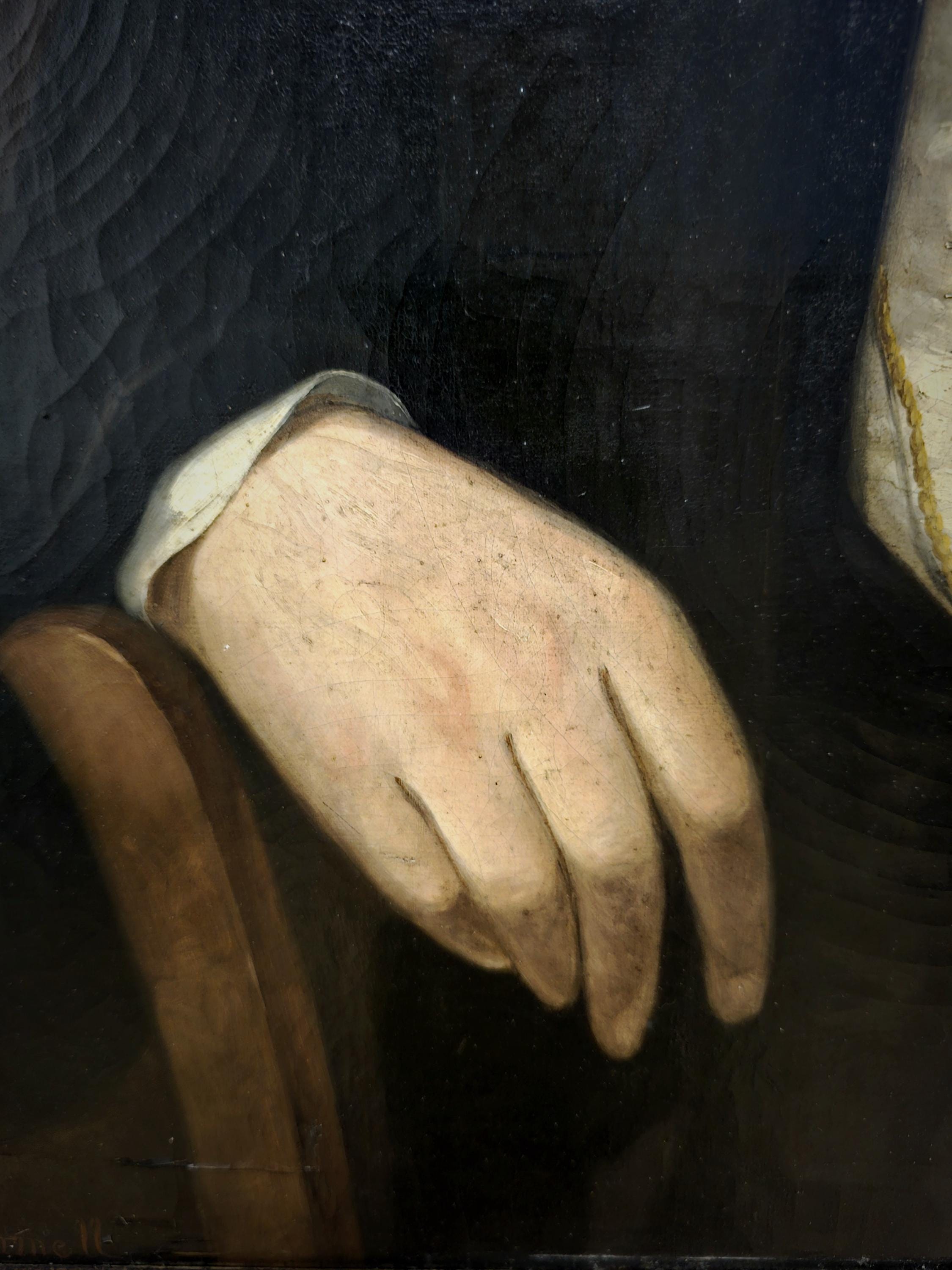 アンティーク 大型 英国 油絵 肖像画 19世紀 貴族 紳士 サイン入り