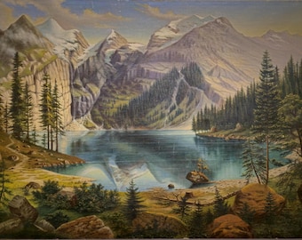 ★特別価格★アンティーク風景画絵画 、油絵絵画、油絵風景画 風景画 油絵 絵画 油彩画 肉筆 美術 アンティーク 額縁 額装品