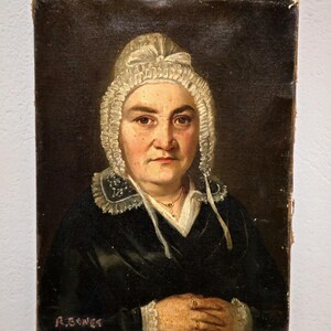 フランスアンティーク　1800年代　ポートレート　肖像画　オイルペインティング フランスアンティーク 1800年代 ポートレート 肖像画 オイルペイン