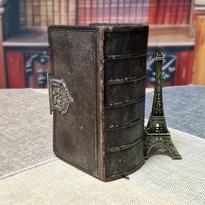 1901 Rare Antique Dutch Bible, Leather Bound, Silver Lock, Old & New Testament with Psalter and Synodal Catechism, Christian Devotional Book
