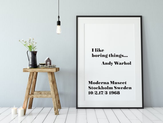 希少】Andy Warhol ルートートI like boring thing I like