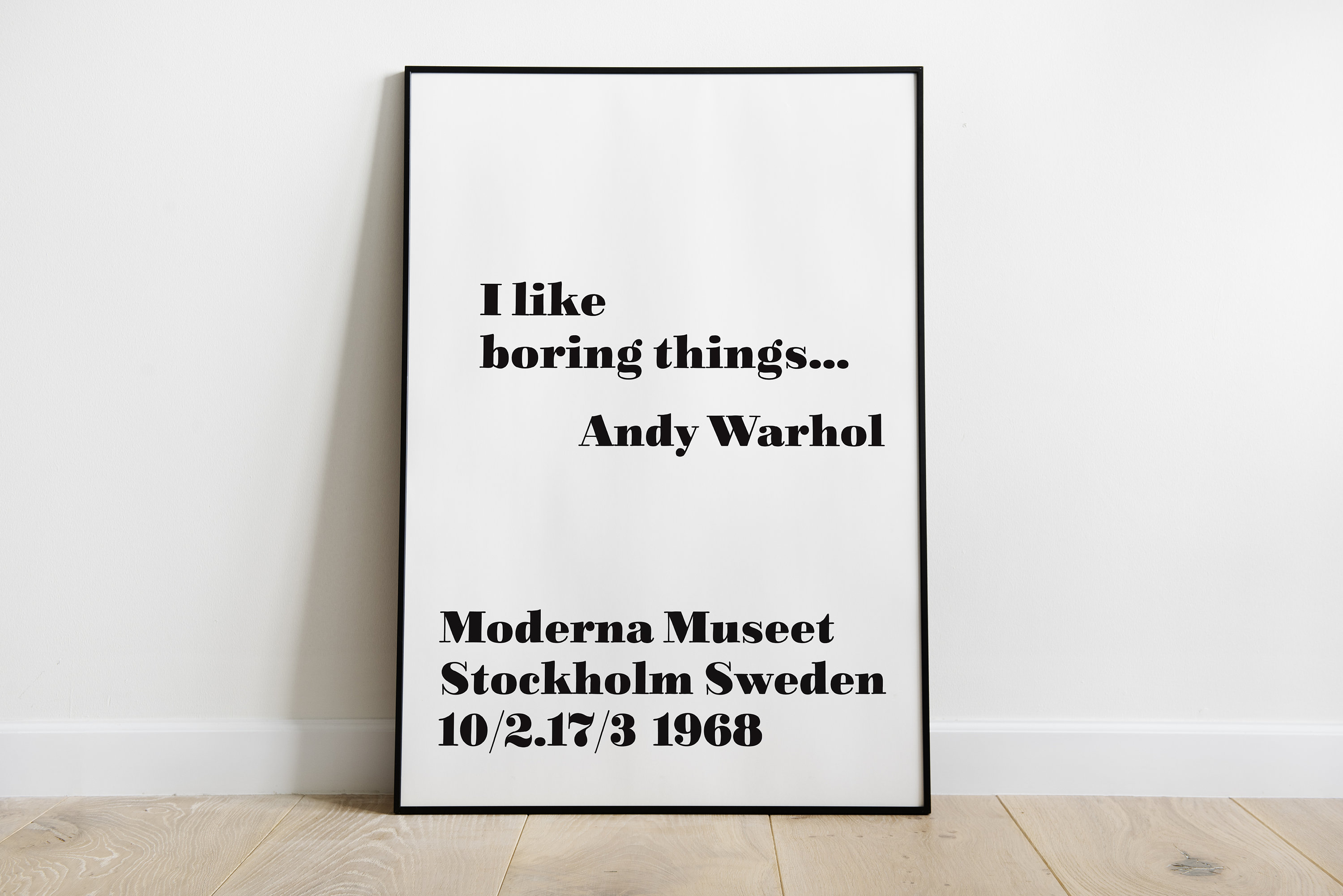 【希少】Andy Warhol ルートートI like boring thing I like Boring Things Poster by Andy Warhol | King & McGaw