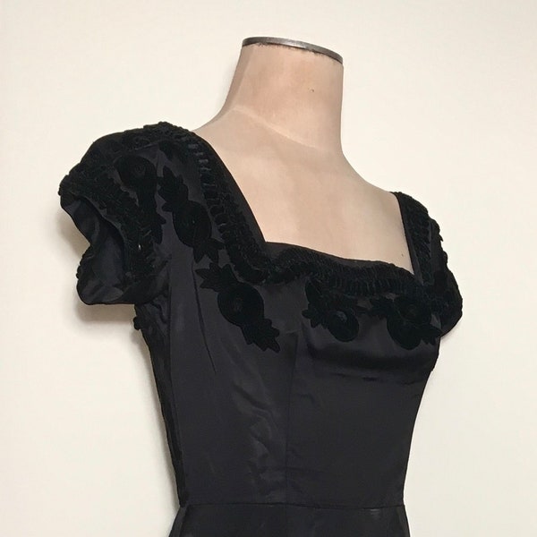 50s Silk Dress - Etsy