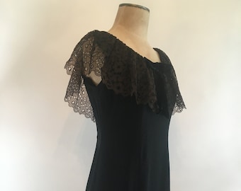 Floral Its My Party Dress with Bertha Collar