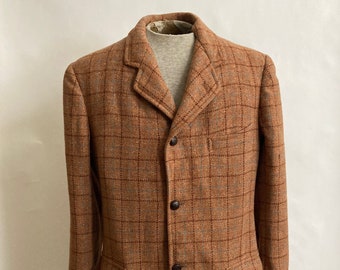 1940s/1950s Mens Brooks Brothers Wool Tweed/Plaid Blazer/Sport Jacket