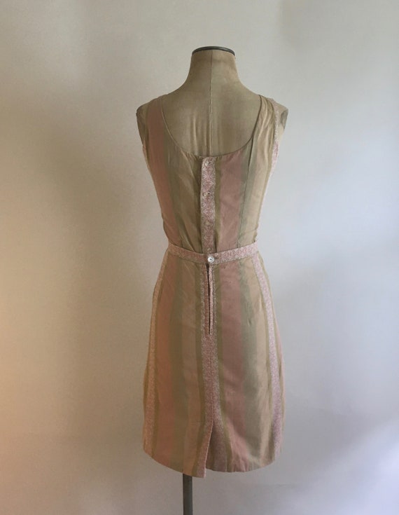 Late 1950s/50s Pastel Pink & Green Cotton 2 Piece… - image 3