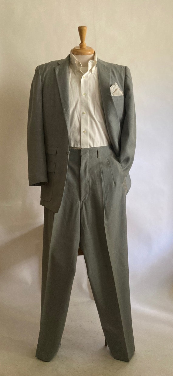 スーツ 50's style Fleck Nep spun Setup スーツ 50's style Fleck Nep spun Setup VINTAGE 1950s MENS GREY