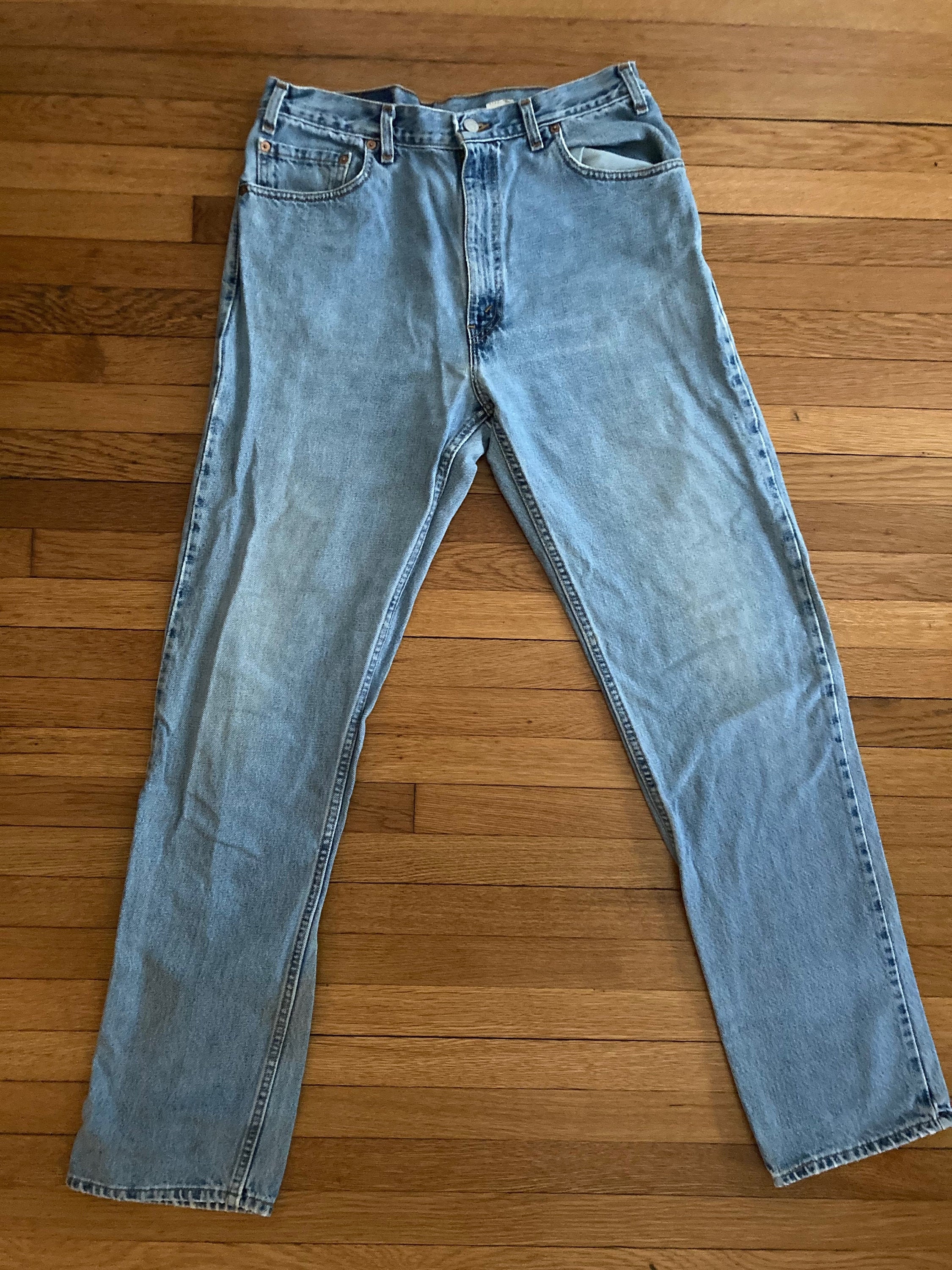 Vintage Levi's Jeans 505 Orange Label Dad Mom Boyfriend Jeans Late 80s Early 90s waist 36" inseam 28" Made in USA Abbigliamento Abbigliamento genere neutro per adulti Jeans 