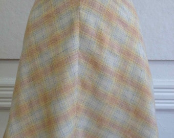 1970's Wool/Acrylic A-Line Mini Skirt/26" waist